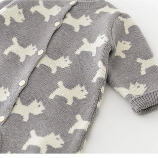 Knitted Puppy Dog Jumpsuit