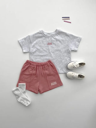 2025 Summer New Baby Short Sleeve Clothes Set Infant Boy Letter Print T Shirts + Shorts 2pcs Suit Children Tee Set Baby Outfits - RYAN AND REMI