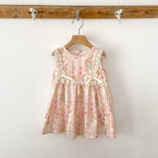 Pink Lace Bow Sister Outfit