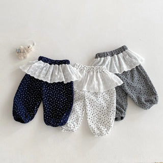 Lace Ruffle Lounge Pants - RYAN AND REMI