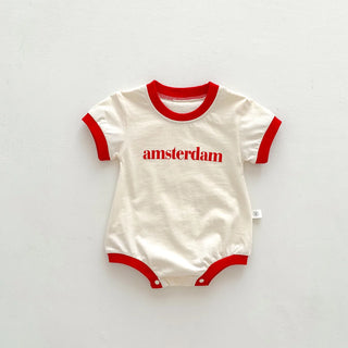 Short Sleeve Letter Outfit - RYAN AND REMI