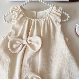 Bow Detail Sleeveless Outfit - RYAN AND REMI