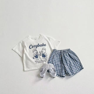 Cozybake Plaid Short Set - RYAN AND REMI
