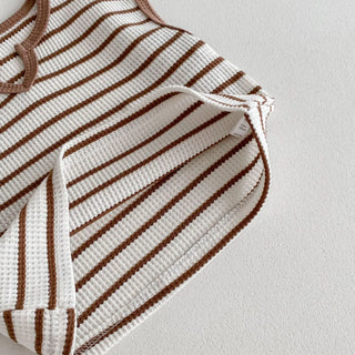 Vintage Striped Tee And Shorts - RYAN AND REMI
