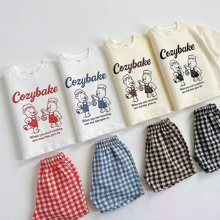 Cozybake Plaid Short Set - RYAN AND REMI