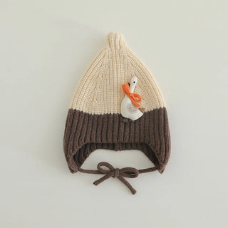 Knitted Swan Beanie Hat - RYAN AND REMI