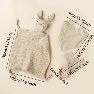Muslin Wooden Ring Teething Set - RYAN AND REMI