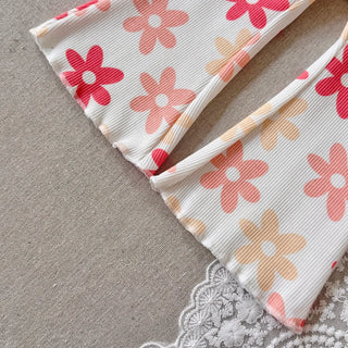 Floral Flared Pants Set - RYAN AND REMI