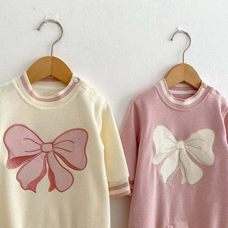 Knitted Ribbon Bow Jumpsuit - RYAN AND REMI