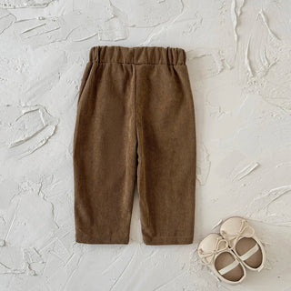 Floral Side Corduroy Pants - RYAN AND REMI