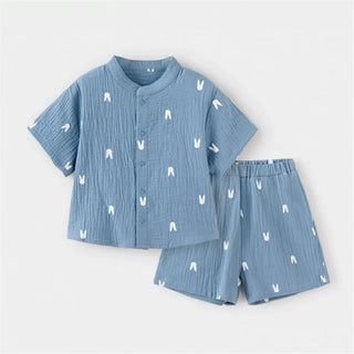 Printed Muslin Shorts Set - RYAN AND REMI
