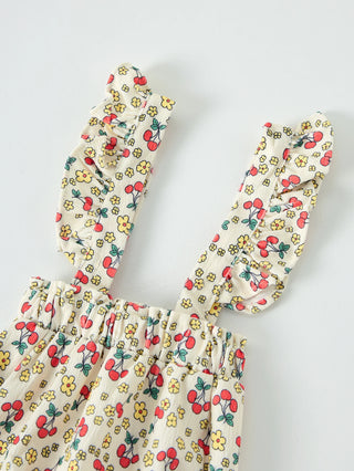 Korean version of soft lace baby carrier bag for little girls - cute little cherry - style baby outfits - RYAN AND REMI