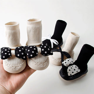 Contrast Bow Walker Shoes - RYAN AND REMI