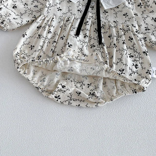 2026 New Spring Toddler Baby Girl Romper Long Sleeved Cotton Print Infant Baby Girls Jumpsuit 0-24M Children Clothes - RYAN AND REMI