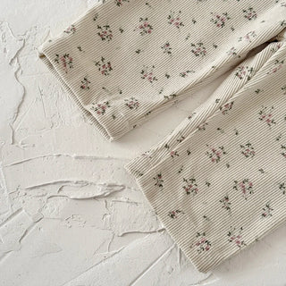 1-3 Years Baby Girl Romper Newborn Infant Sleeveless Floral Print Knit Overalls Corduroy Jumpsuit Baby Costumes - RYAN AND REMI