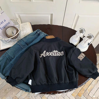 Retro Waterproof Zip Varsity Jacket - RYAN AND REMI