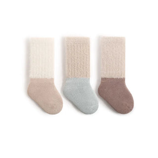 Fleece Lining Color Block Socks - RYAN AND REMI