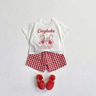 Cozybake Plaid Short Set - RYAN AND REMI