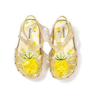 Summer Girls Sandals Cute Fruit Jelly Princess Shoe Children Hollow Out Breathable Beach Sandals Waterproof Anti Slip Kids Shoes - RYAN AND REMI