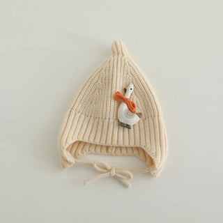 Knitted Swan Beanie Hat - RYAN AND REMI