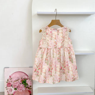 Pink Lace Bow Sister Outfit