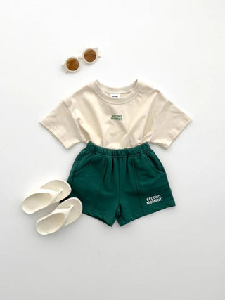 2025 Summer New Baby Short Sleeve Clothes Set Infant Boy Letter Print T Shirts + Shorts 2pcs Suit Children Tee Set Baby Outfits - RYAN AND REMI