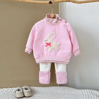 Plush Bunny Rabbit Sweater Set - RYAN AND REMI