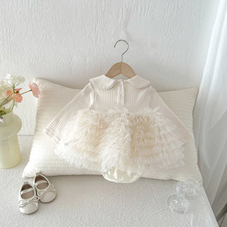 Banquet Ruffle Romper Dress - RYAN AND REMI