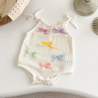 Colorful Bow Tie Strap Jumpsuit - RYAN AND REMI