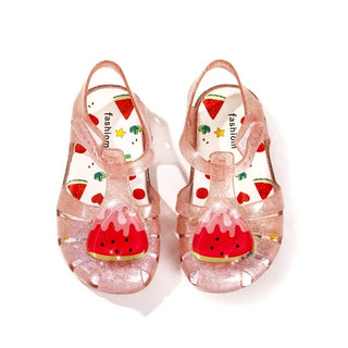 Summer Girls Sandals Cute Fruit Jelly Princess Shoe Children Hollow Out Breathable Beach Sandals Waterproof Anti Slip Kids Shoes - RYAN AND REMI