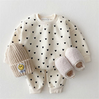 Hearts Print Jogger Set - RYAN AND REMI