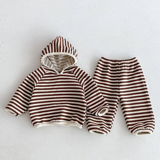Long Sleeve Stripe Lounge Set