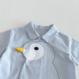 Penguin Button Shirt Outfit