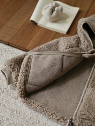 Plush Hooded Zip Jacket - RYAN AND REMI
