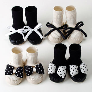 Contrast Bow Walker Shoes - RYAN AND REMI