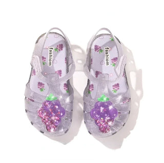 Summer Girls Sandals Cute Fruit Jelly Princess Shoe Children Hollow Out Breathable Beach Sandals Waterproof Anti Slip Kids Shoes - RYAN AND REMI