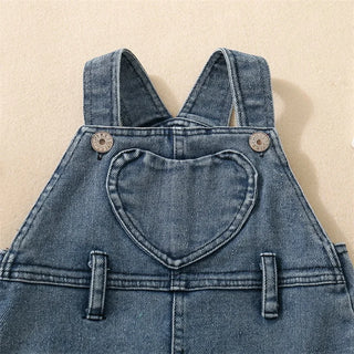 Denim Pocketed Romper - RYAN AND REMI