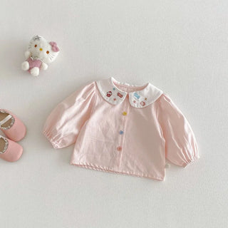Embroidered Long Sleeve Blouse