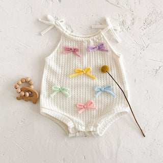 Colorful Bow Tie Strap Jumpsuit - RYAN AND REMI