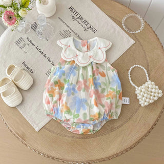 Tulip Petal Neck Romper