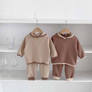 Colorblock Waffle Lounge Set