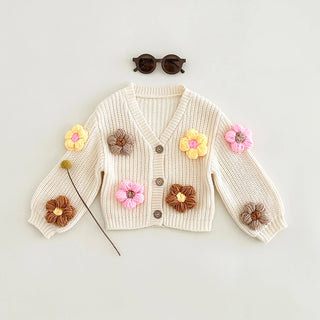 3D Flower Cardigan - RYAN AND REMI