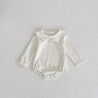 New autumn baby collar low opening jumpsuit with children's long sleeves made of cotton, soft and comfortable - RYAN AND REMI