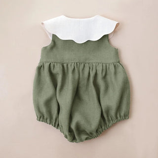 Cherry Cotton Sleeveless Romper - RYAN AND REMI