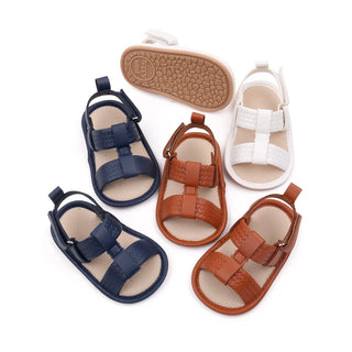 Baby Shoes Summer Sandal Soft PU Casual Walking Shoes Newborn Toddler 0-91-8 Months Boys and Girls 2024 New Baby Fashion BBW4011 - RYAN AND REMI