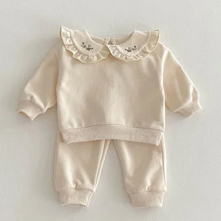 Embroidered Collar Jogger Det