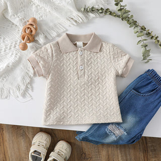 Solid Plaid Polo Shirt - RYAN AND REMI