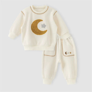 Fuzzy Embroidered Jogger Set - RYAN AND REMI