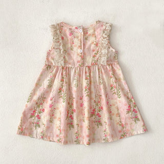 Pink Lace Bow Sister Outfit