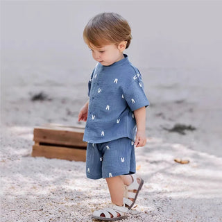 Printed Muslin Shorts Set - RYAN AND REMI